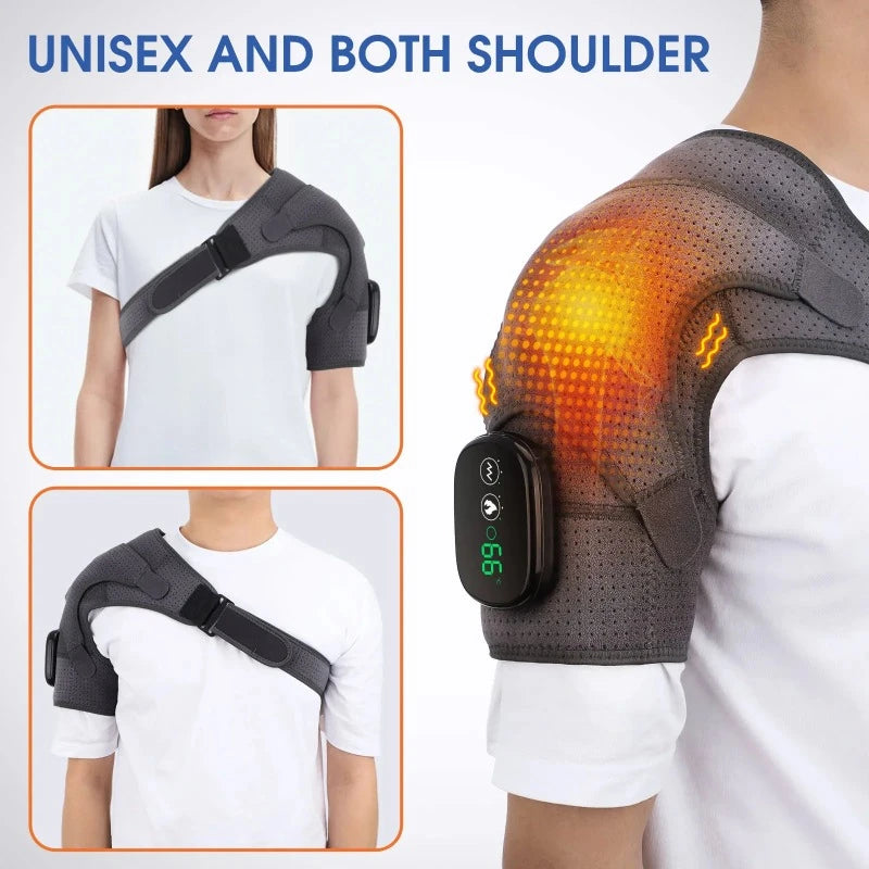 Electric Shoulder Massager - 2 In 1 Heating Vibration and Massage