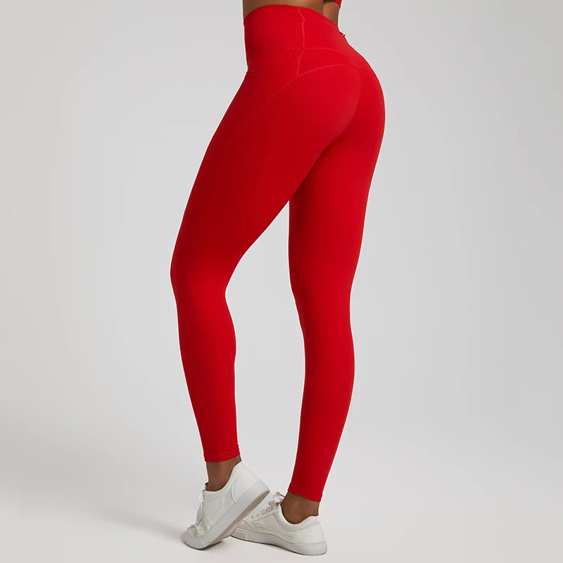 Nude No Front Seam Workout Legging - 3 Pockets