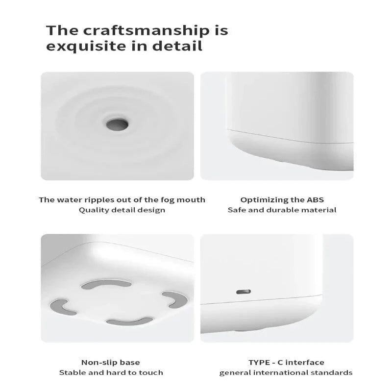 Water Droplet Air Humidifier Anti-Gravity - LED Night Light