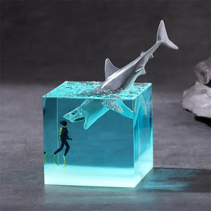 3D Marine Animals Cube - LED Table Lamp