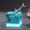 3D Marine Animals Cube - LED Table Lamp