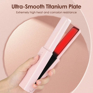 Portable Hair Iron - Straightener and Curler