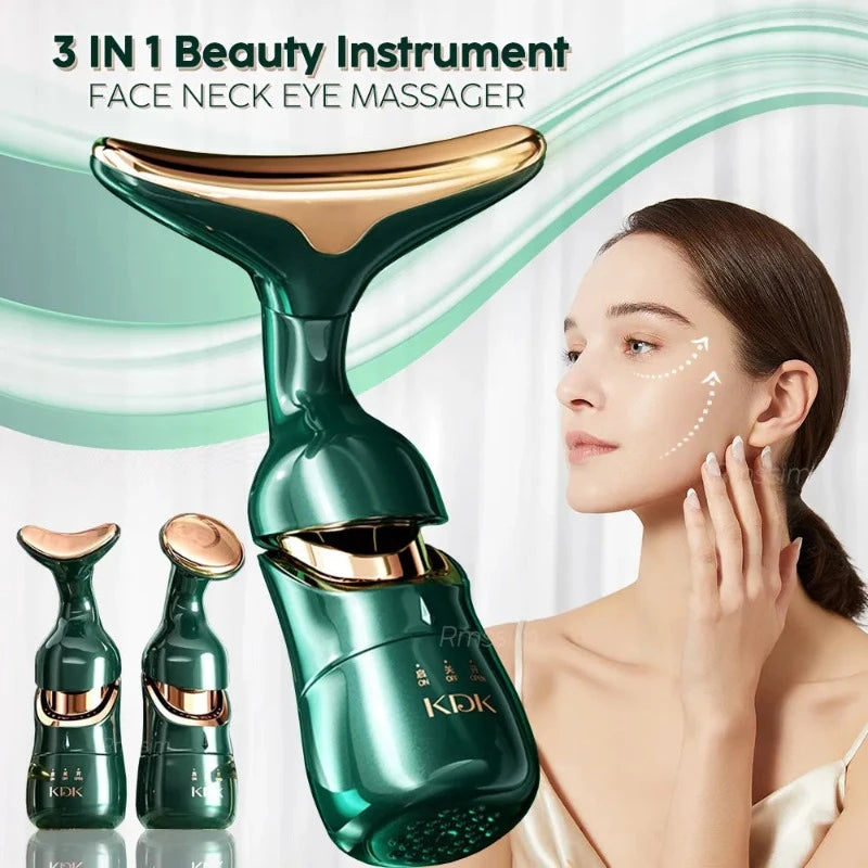 3 In 1 Facial Lifting Device - Face, Neck and Eye Massager 