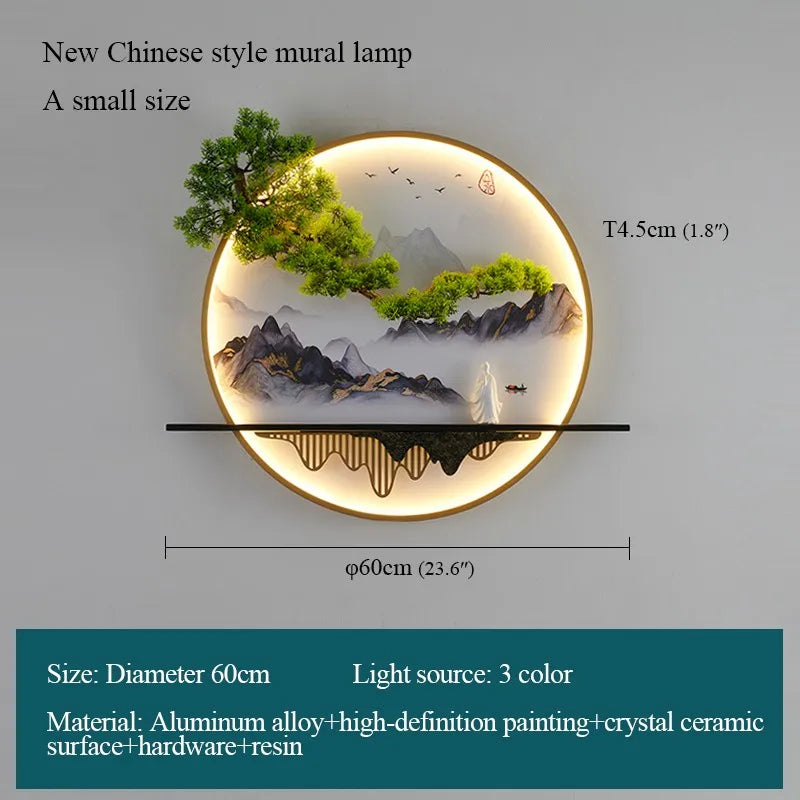Modern Wall Landscape Picture - Lamp LED