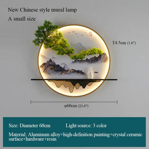 Modern Wall Landscape Picture - Lamp LED