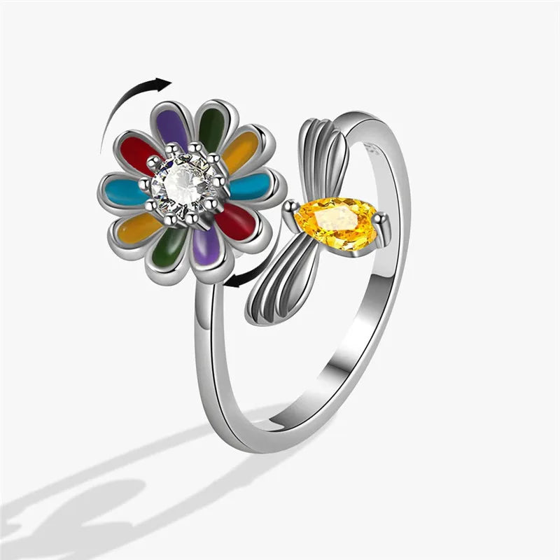 Fashion Crystal Calm Ring