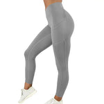 Women Gym Leggings Pocketed - Pants Stretchy