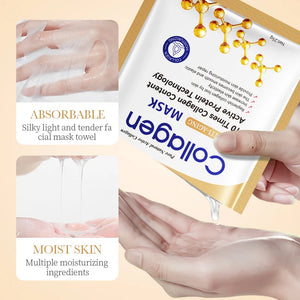 10 Pcs Anti-wrinkle Collagen Face Mask