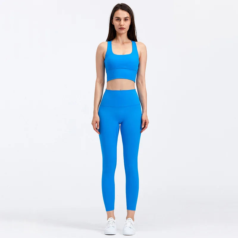 Women Sportswear Set 2 Pcs - Sports Bra and High Waist Legging