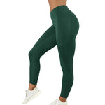 Women Gym Leggings Pocketed - Pants Stretchy