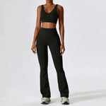 Seamless Women Sportswear - Set 2Pcs Gym Legging and Top Short/Long Sleeve
