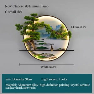 Modern Wall Landscape Picture - Lamp LED
