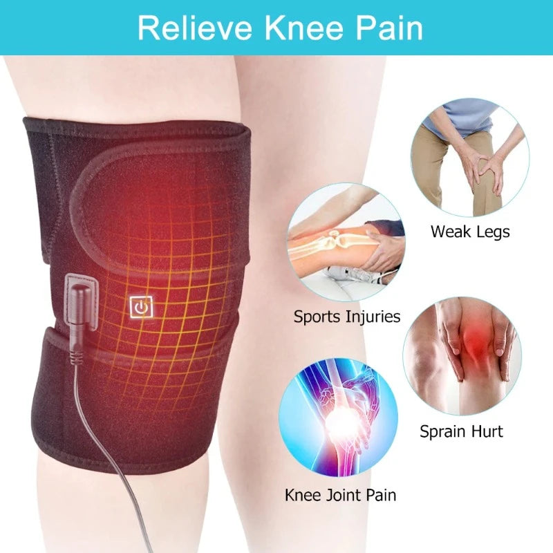 Electric Knee Heating Pad - USB Thermal Therapy Heated Knee