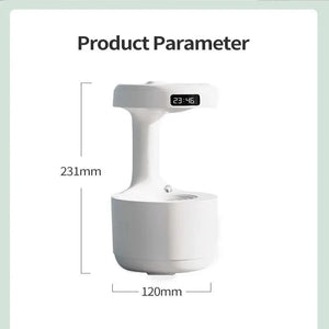 Water Droplet Air Humidifier Anti-Gravity - LED Night Light
