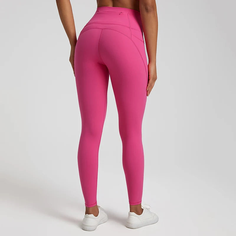 Nude No Front Seam Workout Legging - 3 Pockets