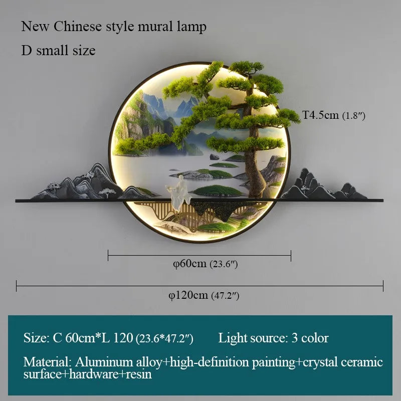 Modern Wall Landscape Picture - Lamp LED