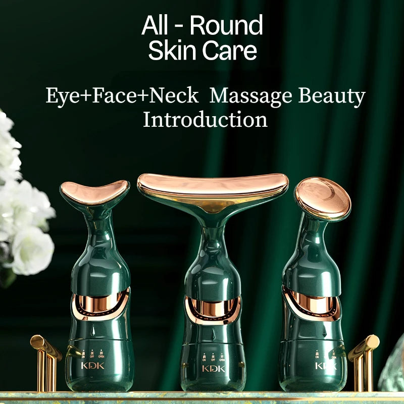 3 In 1 Facial Lifting Device - Face, Neck and Eye Massager 