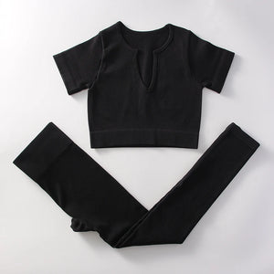 Women Seamless Workout Set -Top and Legging