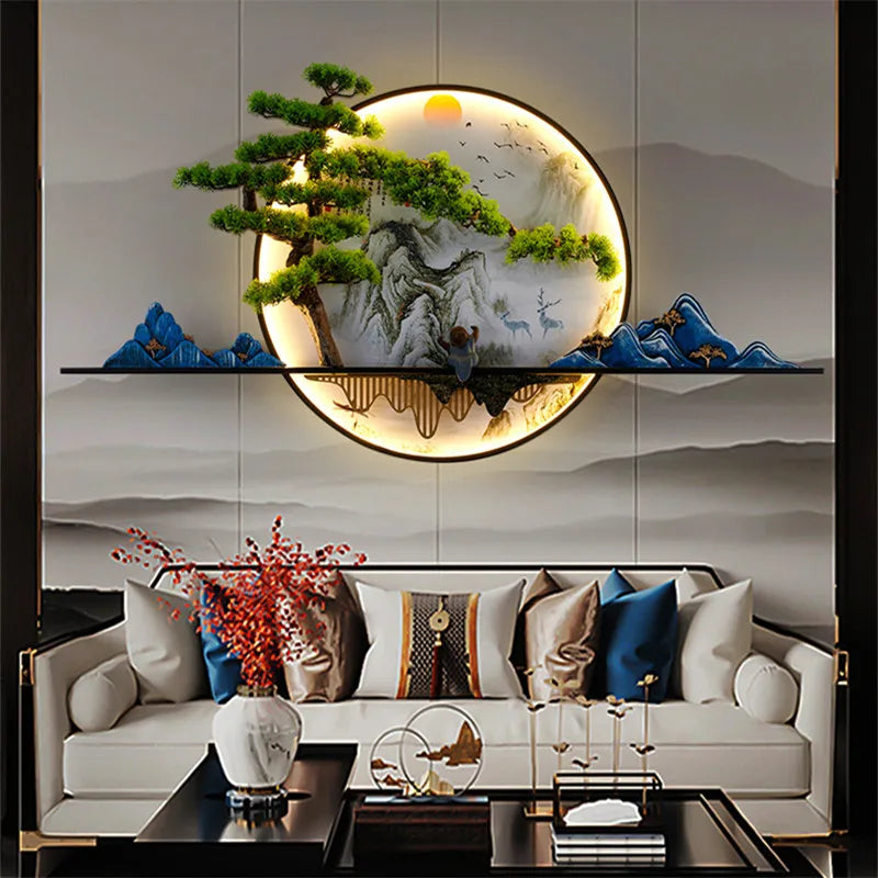Modern Wall Landscape Picture - Lamp LED