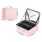 Travel Makeup Bag - Cosmetic Case Smart LED