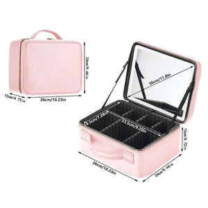 Travel Makeup Bag - Cosmetic Case Smart LED
