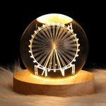 Luminous Crystal Ball Night Light - Atmosphere Projection