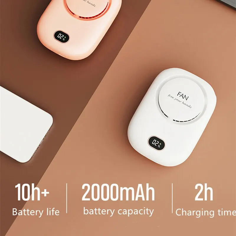 Mini Portable Hand Fan - Rechargeable Bladeless