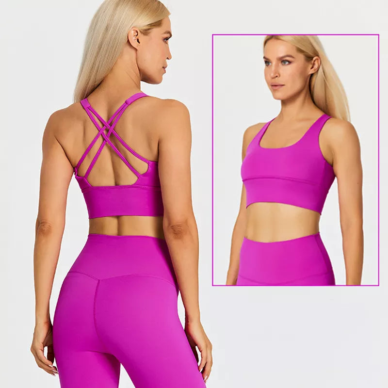 Women Sportswear Set 2 Pcs - Sports Bra and High Waist Legging