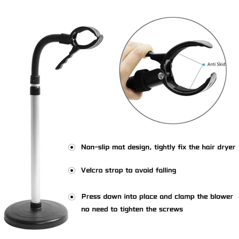 Adjustable 360 Degree Rotating Hair Dryer Stand