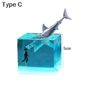 3D Marine Animals Cube - LED Table Lamp