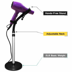 Adjustable 360 Degree Rotating Hair Dryer Stand