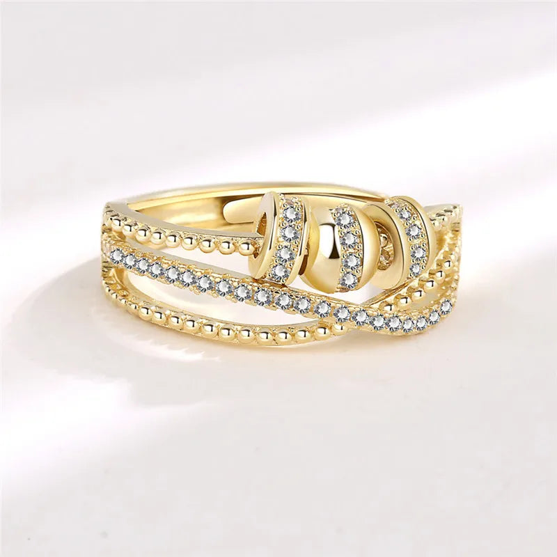 Fashion Crystal Calm Ring