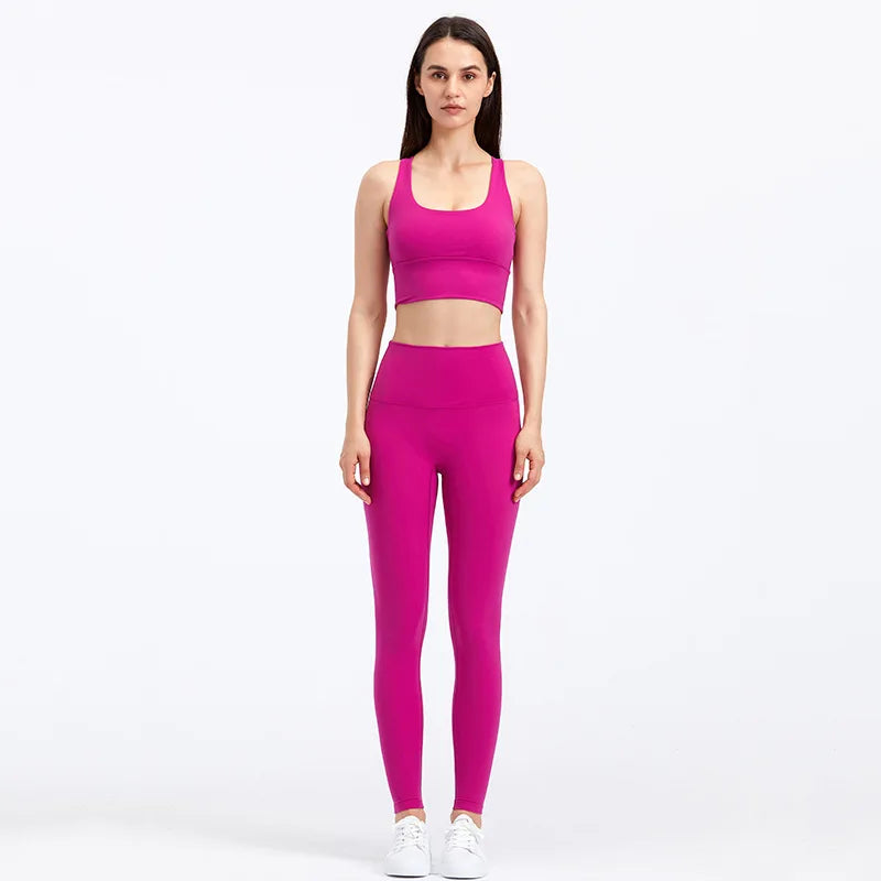Women Sportswear Set 2 Pcs - Sports Bra and High Waist Legging