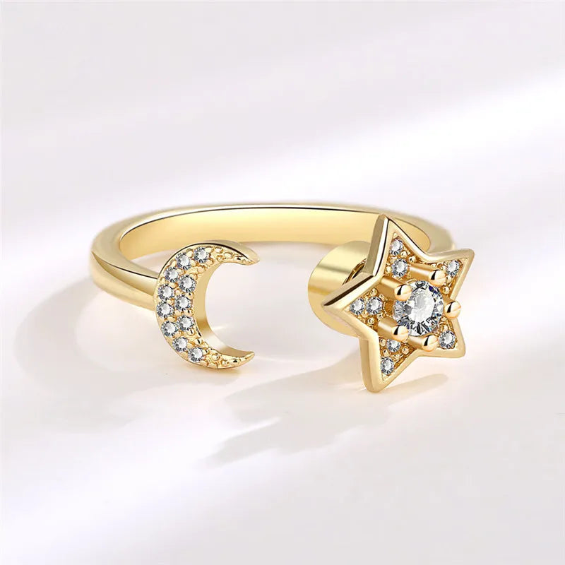 Fashion Crystal Calm Ring