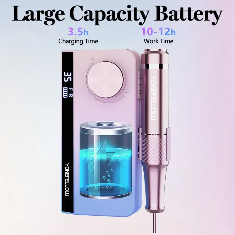 Professional Electric Nail Drill - Manicure Machine For Acrylic Gel Nails