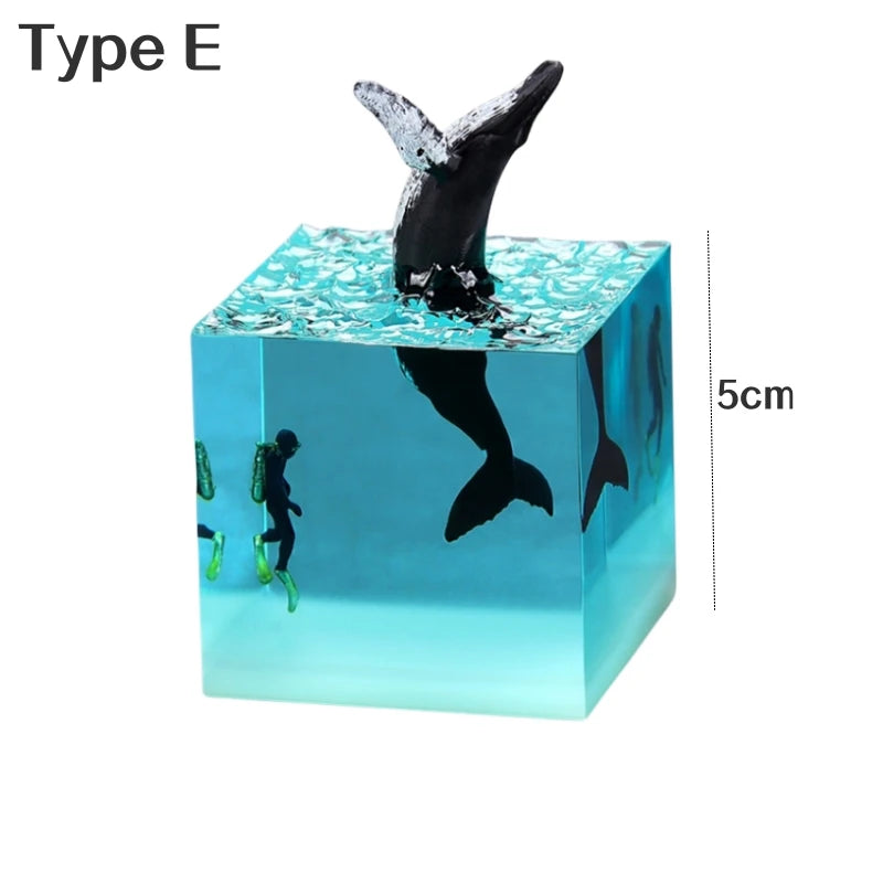 3D Marine Animals Cube - LED Table Lamp