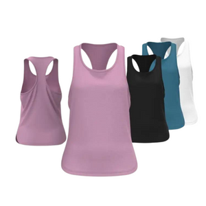 Women Gym Backless Shirts - Sleeveless 