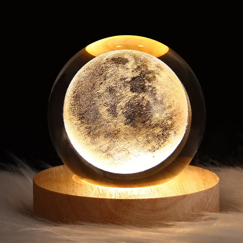 Luminous Crystal Ball Night Light - Atmosphere Projection