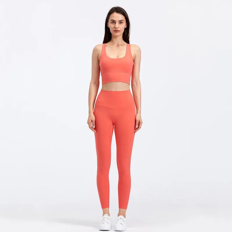 Women Sportswear Set 2 Pcs - Sports Bra and High Waist Legging