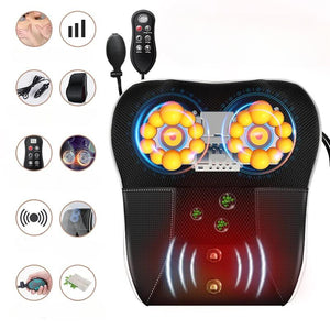 Pillow with Heating Vibrating Massage Device