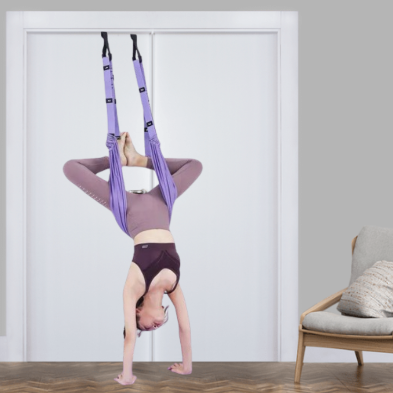 Adjustable Yoga Stretching Strap at Home